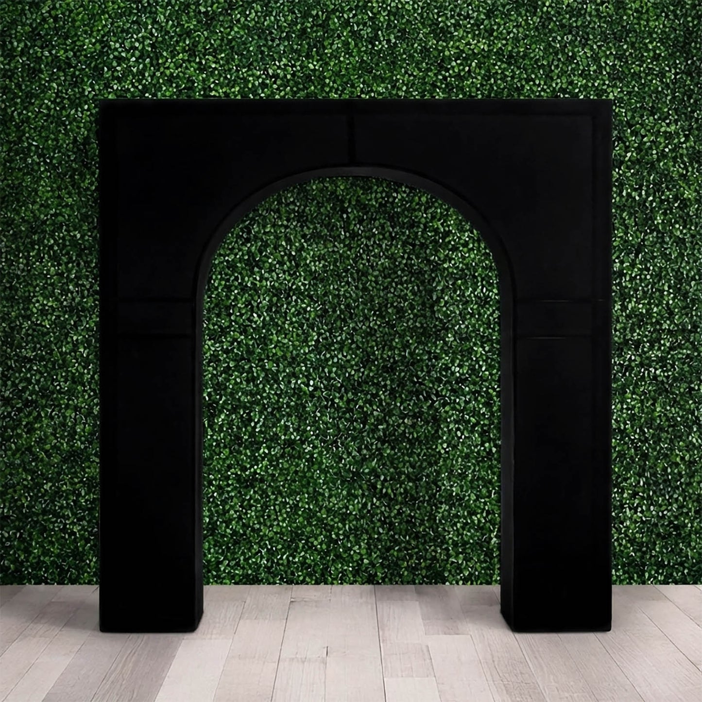 7ft Black Spandex Backdrop Stand Cover for Arc de Triomphe Stand, Stretch Fitted Floral Balloon Fram