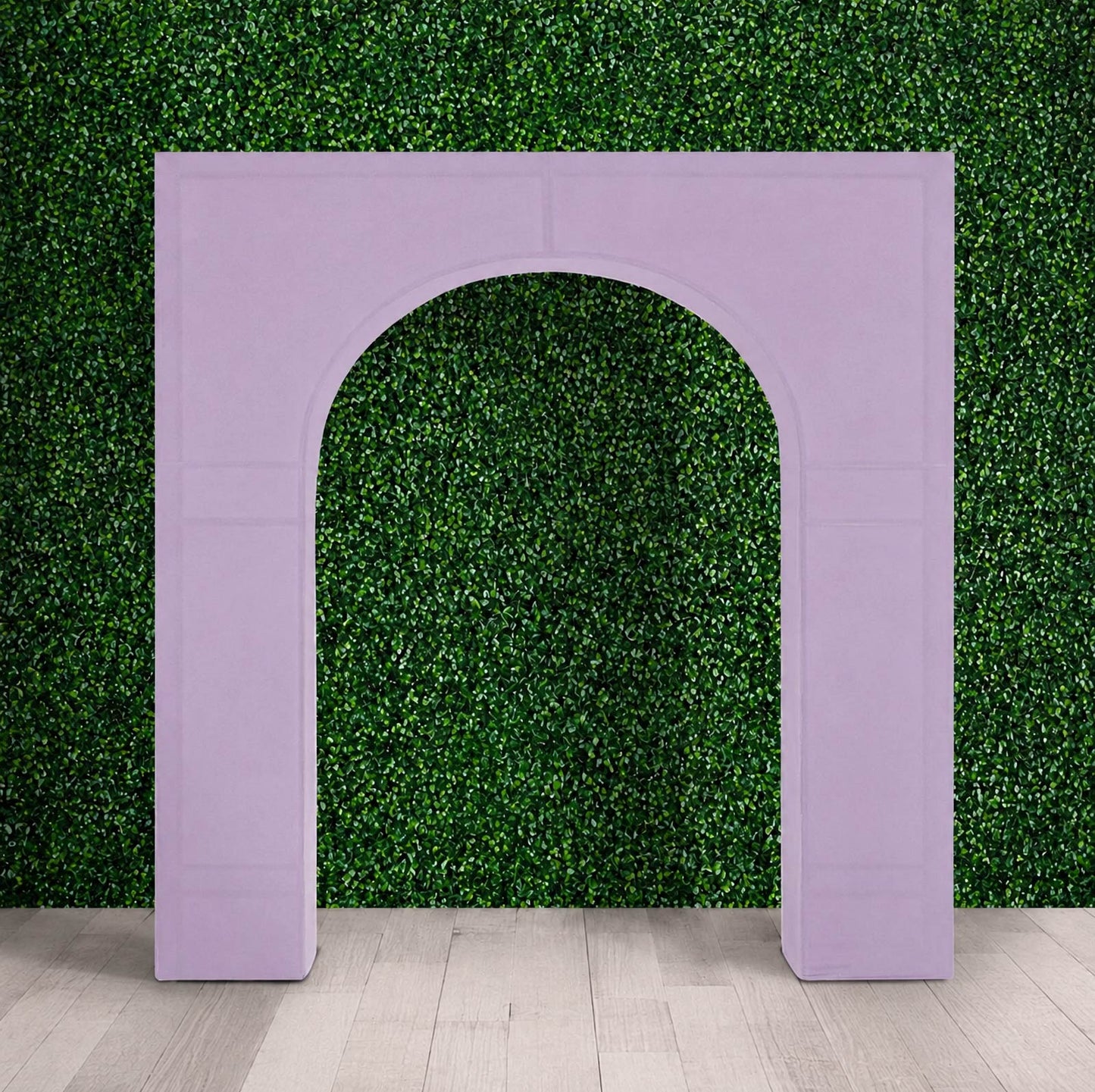 7ft Lavender Lilac Spandex Backdrop Stand Cover for Arc de Triomphe Stand, Stretch Fitted Floral Bal