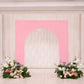 7ft Pink Spandex Backdrop Stand Cover for Arc de Triomphe Stand, Stretch Fitted Floral Balloon Frame
