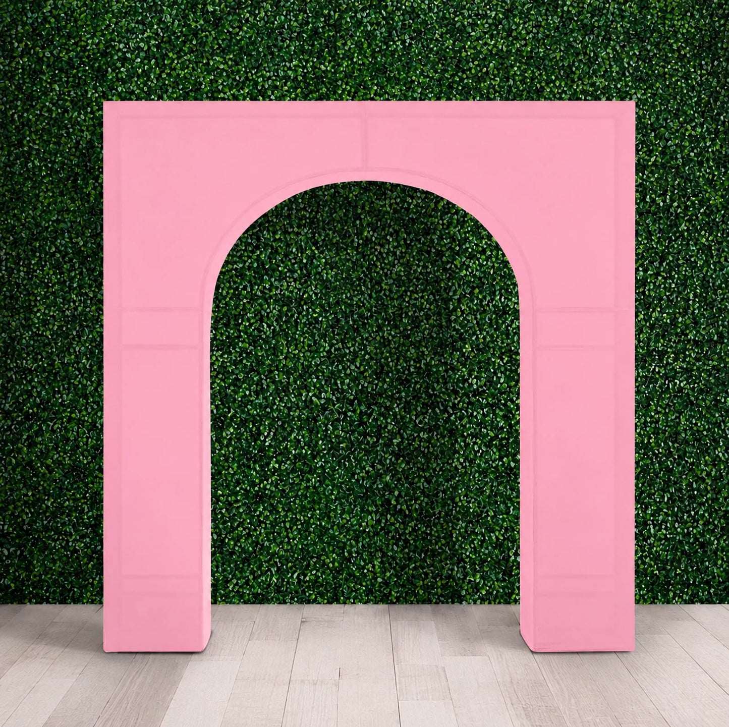 7ft Pink Spandex Backdrop Stand Cover for Arc de Triomphe Stand, Stretch Fitted Floral Balloon Frame