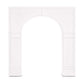 7ft White Spandex Backdrop Stand Cover for Arc de Triomphe Stand, Stretch Fitted Floral Balloon Fram