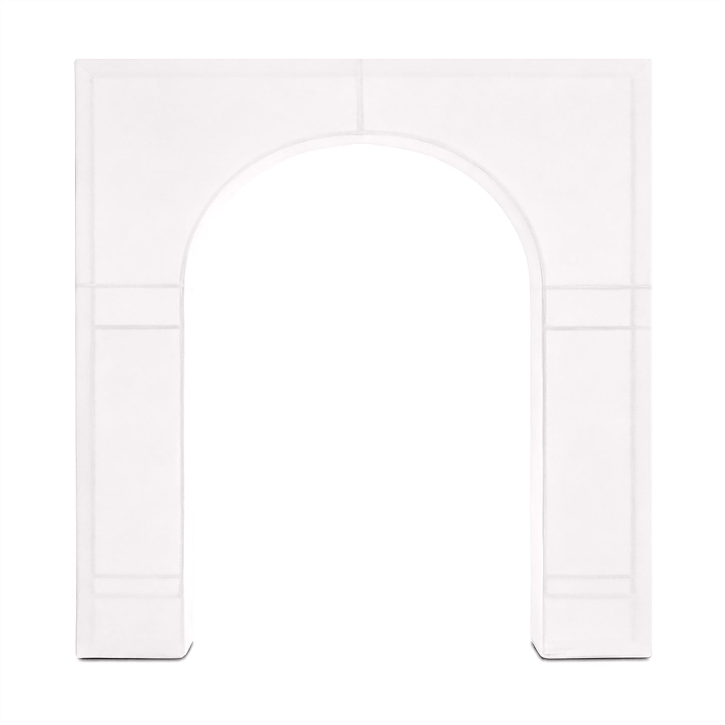7ft White Spandex Backdrop Stand Cover for Arc de Triomphe Stand, Stretch Fitted Floral Balloon Fram