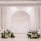 7ft White Spandex Backdrop Stand Cover for Arc de Triomphe Stand, Stretch Fitted Floral Balloon Fram