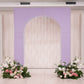 8ft Lavender Lilac Spandex Backdrop Stand Cover for Arc de Triomphe Stand, Stretch Fitted Floral Balloon Frame Wedding Arch Cover