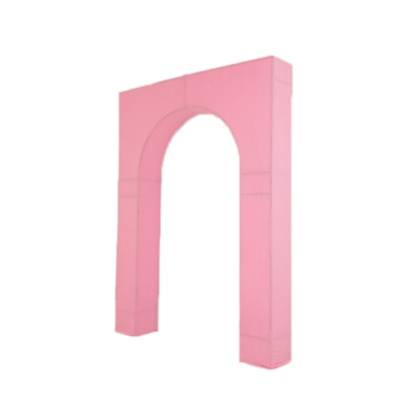 7ft Pink Spandex Backdrop Stand Cover for Arc de Triomphe Stand, Stretch Fitted Floral Balloon Frame Wedding Arch Cover