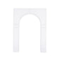 8ft White Spandex Backdrop Stand Cover for Arc de Triomphe Stand, Stretch Fitted Floral Balloon Frame Wedding Arch Cover