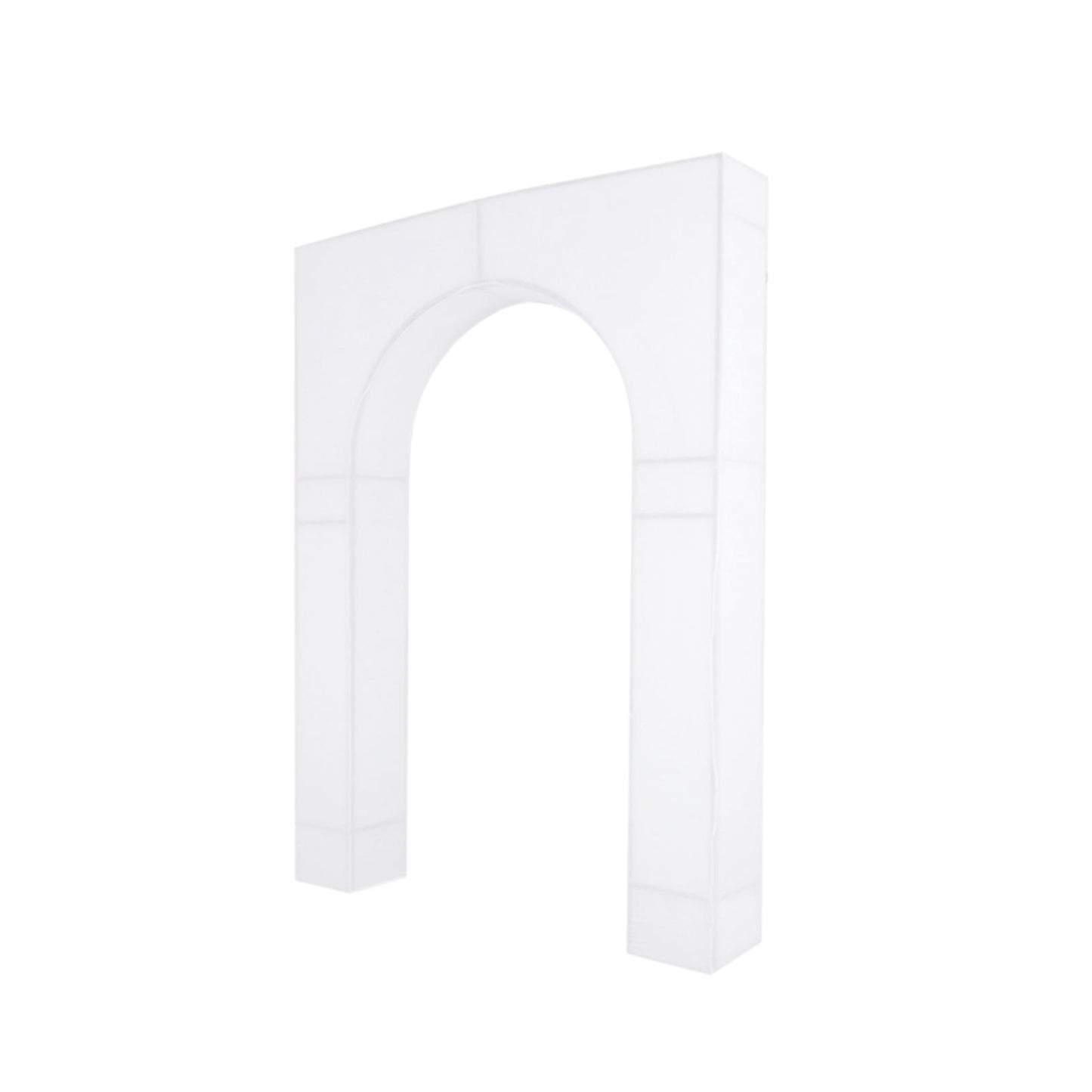 8ft White Spandex Backdrop Stand Cover for Arc de Triomphe Stand, Stretch Fitted Floral Balloon Frame Wedding Arch Cover