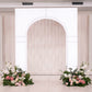 8ft White Spandex Backdrop Stand Cover for Arc de Triomphe Stand, Stretch Fitted Floral Balloon Frame Wedding Arch Cover