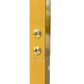 Gold curved wave wedding arch backdrop stand with heavy-duty metal frame.