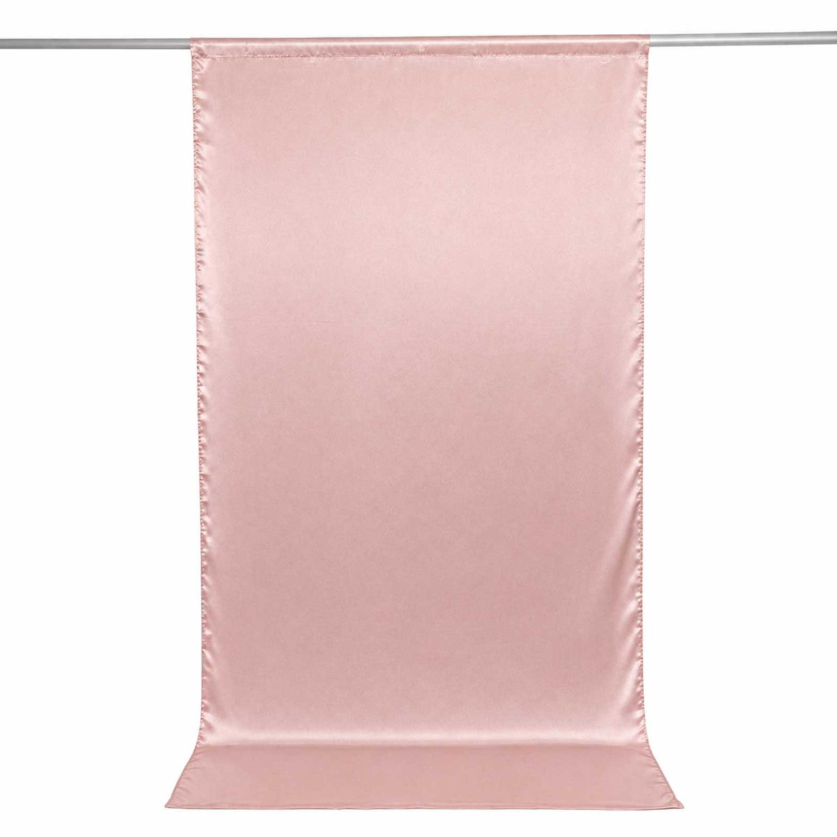 5ft x 10ft Satin Backdrop Curtain, Dusty Rose Event Drape Divider Panel – Photo Booth