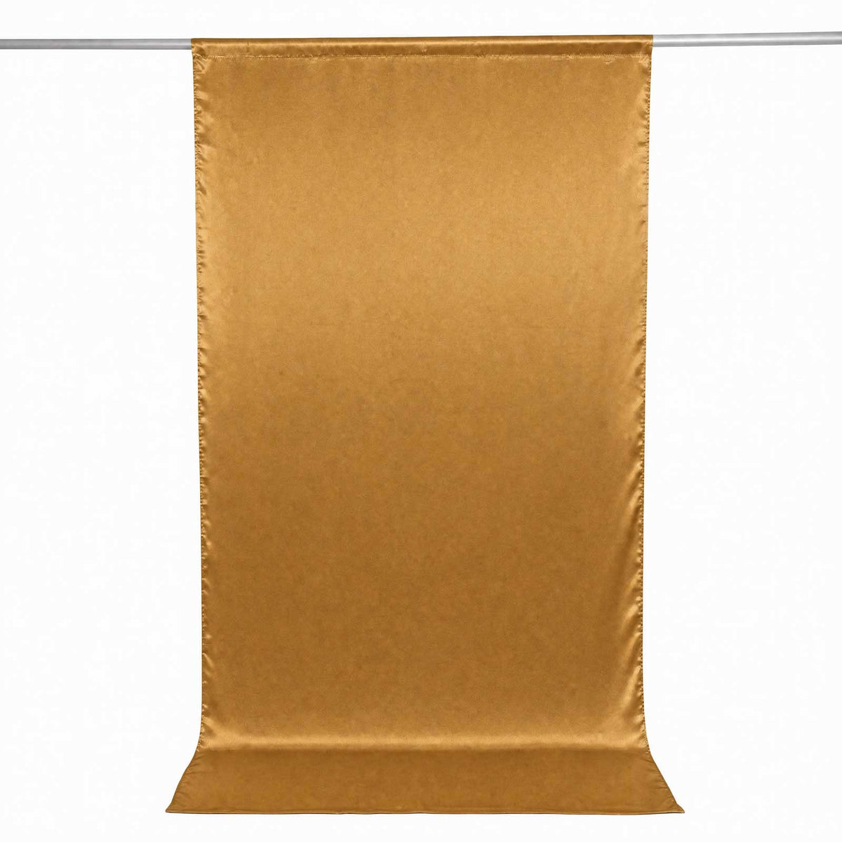5ft x 10ft Satin Backdrop Curtain, Gold Event Drape Divider Panel – Photo Booth