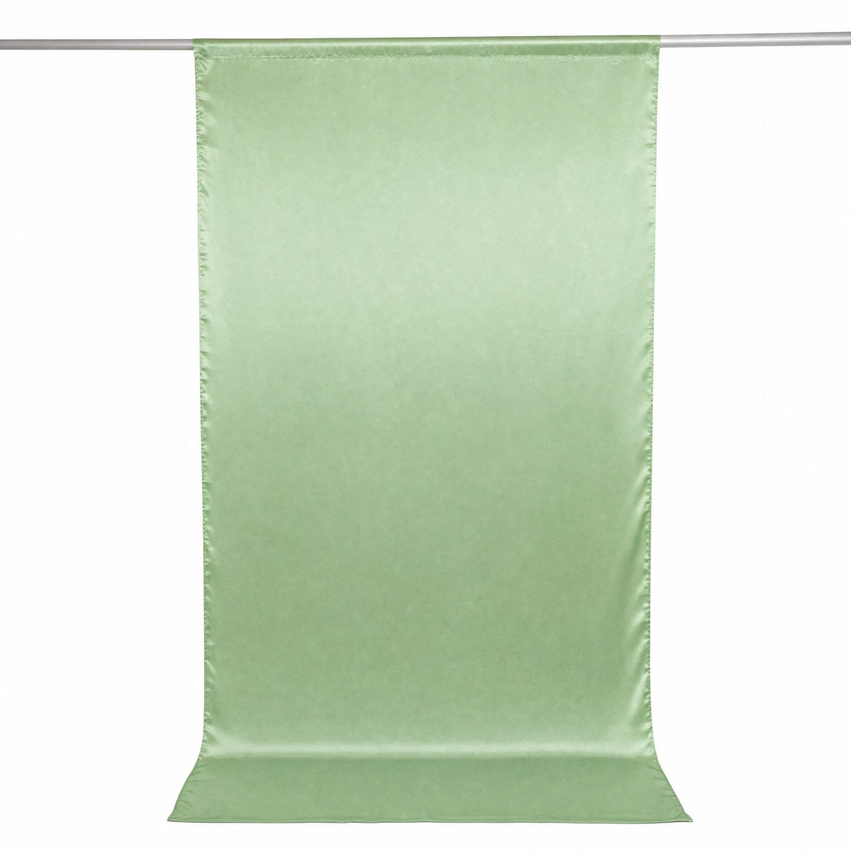 5ft x 10ft Satin Backdrop Curtain, Sage Green Event Drape Divider Panel – Photo Booth