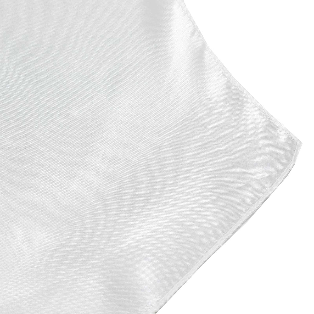 5ft x 10ft Satin Backdrop Curtain, White Event Drape Divider Panel – Photo Booth