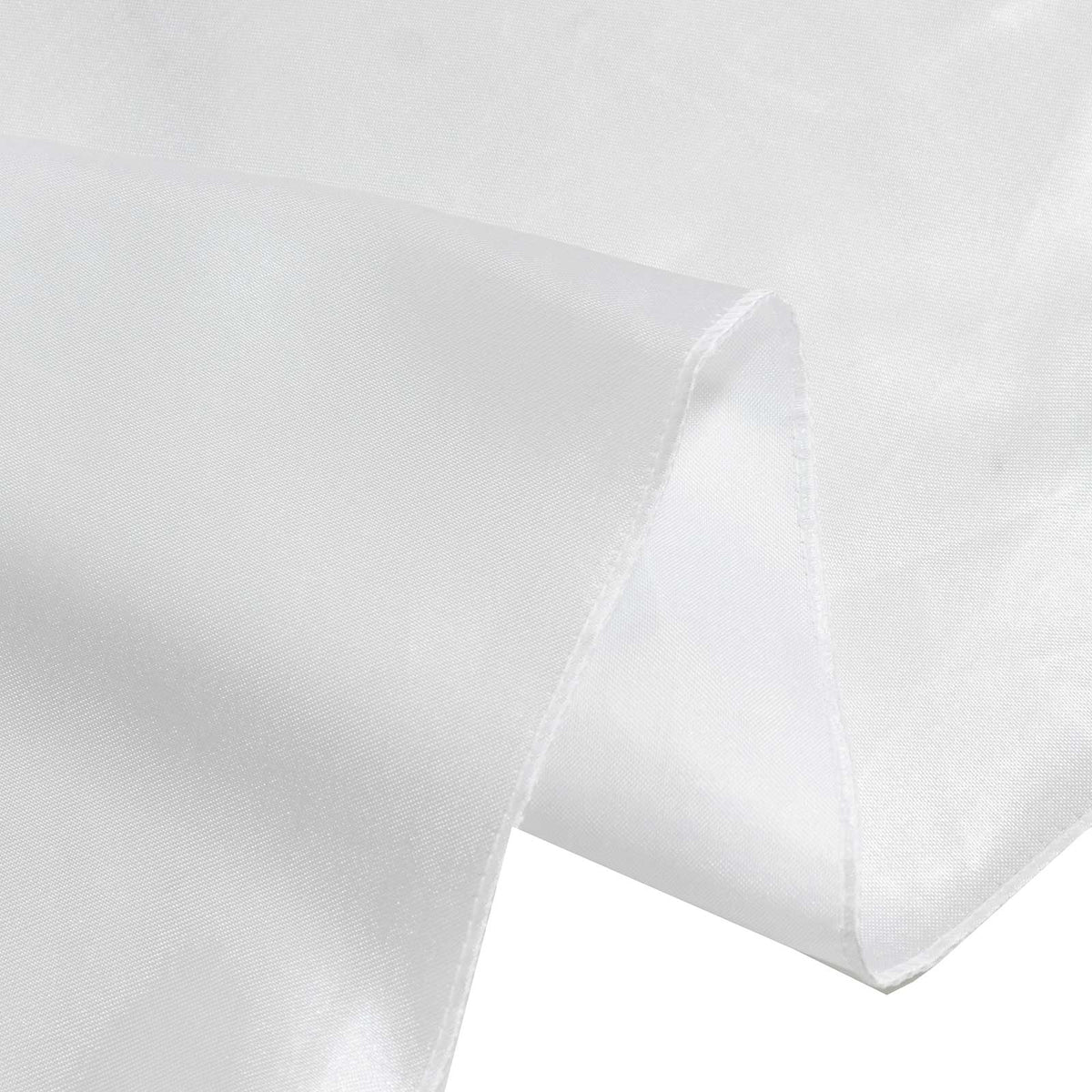 5ft x 10ft Satin Backdrop Curtain, White Event Drape Divider Panel – Photo Booth