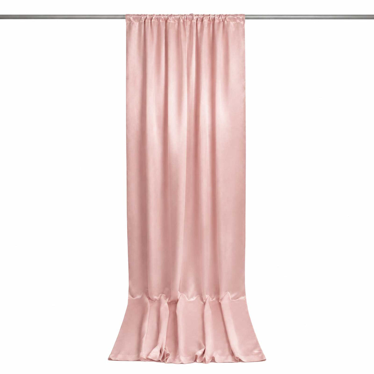 5ft x 12ft Satin Backdrop Curtain, Dusty Rose Event Drape Panel – Photo Booth
