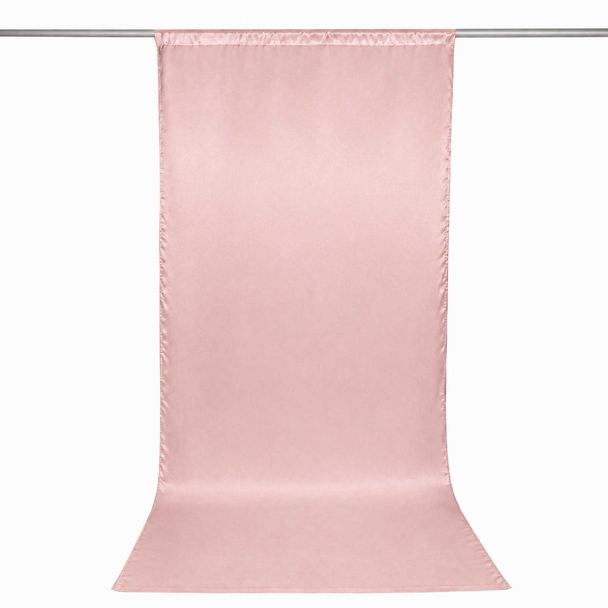 5ft x 12ft Satin Backdrop Curtain, Dusty Rose Event Drape Panel – Photo Booth