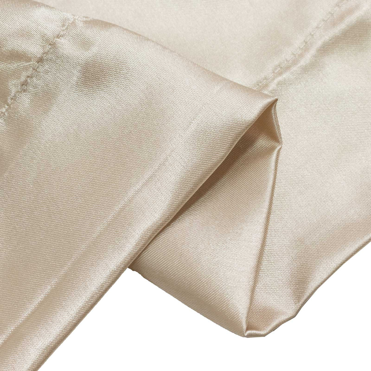 5ft x 12ft Satin Backdrop Curtain, Beige Event Drape Panel – Photo Booth