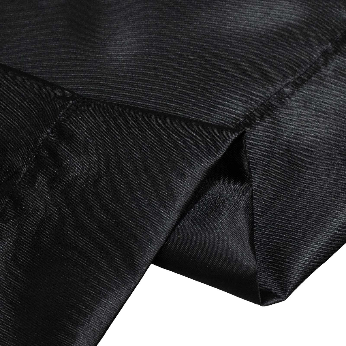 5ft x 12ft Satin Backdrop Curtain, Black Event Drape Panel – Photo Booth