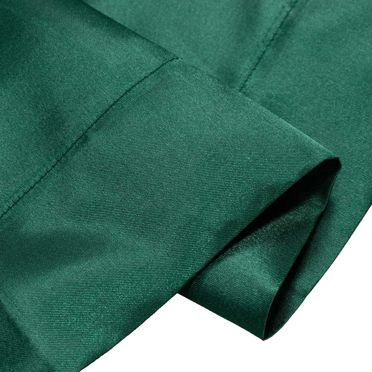 5ft x 12ft Satin Backdrop Curtain, Hunter Emerald Green Event Drape Panel – Photo Booth