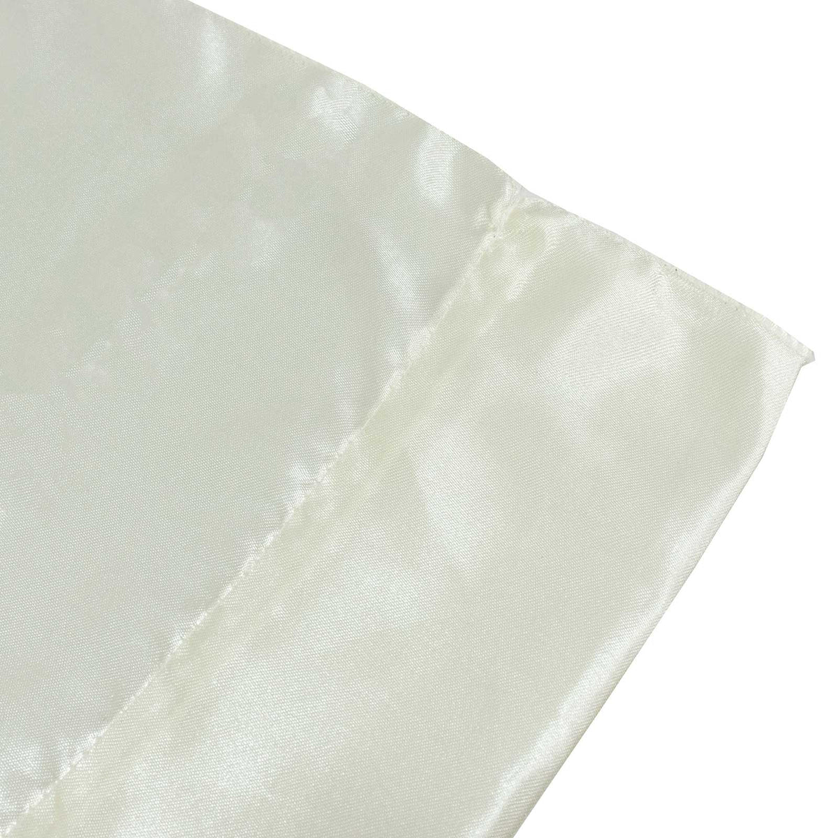 5ft x 12ft Satin Backdrop Curtain, Ivory Event Drape Panel – Photo Booth