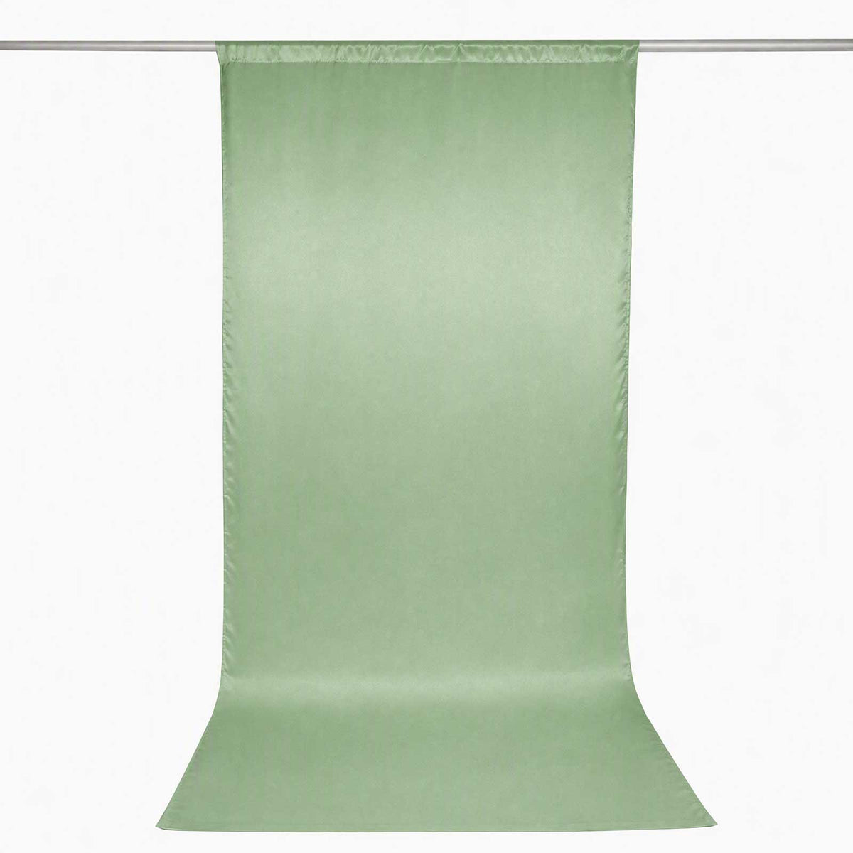5ft x 12ft Satin Backdrop Curtain, Sage Green Event Drape Panel – Photo Booth