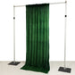 5ftx10ft Green Fringe Shag Polyester Wedding Drapery Panel, Minky Fabric Photo Backdrop Curtain