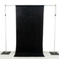 Black Crushed Velvet Backdrop Curtain – 5ft x 10ft Event Drape with Rod Pocket, Privacy Panel for Photo Booths & Events