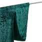Hunter Emerald Green Crushed Velvet Backdrop Curtain – 5ft x 10ft Event Drape with Rod Pocket, Privacy Panel for Photo Booths & Events
