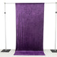 Purple Crushed Velvet Backdrop Curtain – 5ft x 10ft Event Drape with Rod Pocket, Privacy Panel for Photo Booths & Events