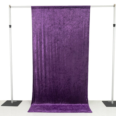 Crushed Purple Velvet Backdrop Curtain 5ft x 10ft