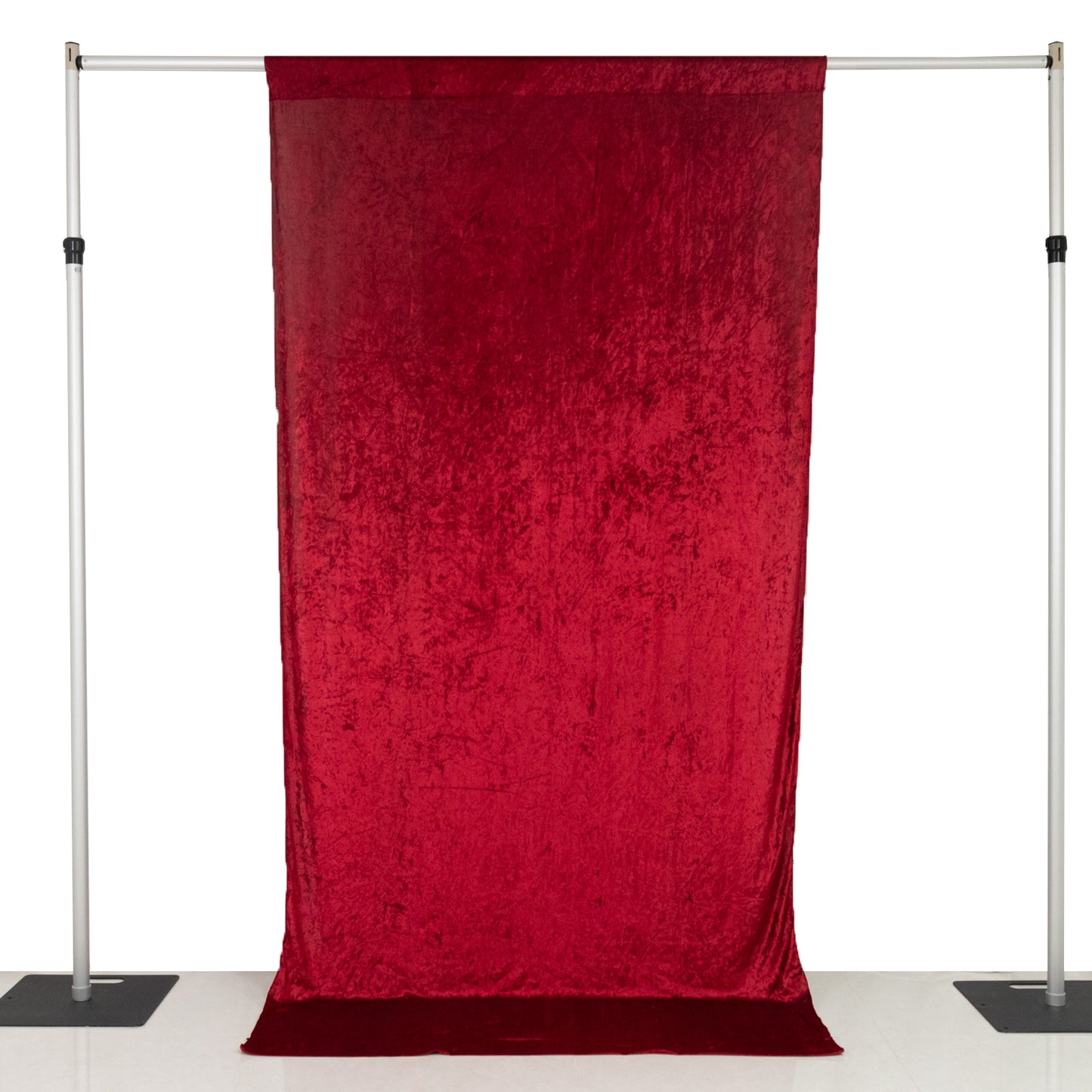 Red Crushed Velvet Backdrop Curtain – 5ft x 10ft Event Drape with Rod Pocket, Privacy Panel for Photo Booths & Events