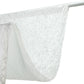 White Crushed Velvet Backdrop Curtain – 5ft x 10ft Event Drape with Rod Pocket, Privacy Panel for Photo Booths & Events