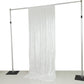 White Crushed Velvet Backdrop Curtain – 5ft x 10ft Event Drape with Rod Pocket, Privacy Panel for Photo Booths & Events