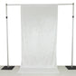 White Crushed Velvet Backdrop Curtain – 5ft x 10ft Event Drape with Rod Pocket, Privacy Panel for Photo Booths & Events