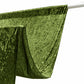Dusty Sage Green Crushed Velvet Backdrop Curtain – 5ft x 12ft Event Drape with Rod Pocket, Privacy P