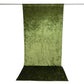Dusty Sage Green Crushed Velvet Backdrop Curtain – 5ft x 12ft Event Drape with Rod Pocket, Privacy P