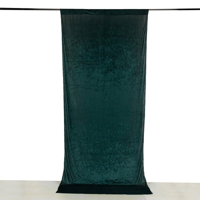 Luxurious Texture of Hunter Green Velvet Drapes