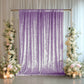 Lavender Lilac Crushed Velvet Backdrop Curtain – 5ft x 12ft Event Drape with Rod Pocket, Privacy Pan