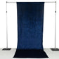 Navy Blue Crushed Velvet Backdrop Curtain – 5ft x 12ft Event Drape with Rod Pocket, Privacy Panel for Photo Booths & Events
