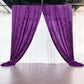 Purple Crushed Velvet Backdrop Curtain – 5ft x 12ft Event Drape with Rod Pocket, Privacy Panel for Photo Booths & Events