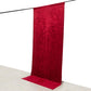 Red Crushed Velvet Backdrop Curtain – 5ft x 12ft Event Drape with Rod Pocket, Privacy Panel for Photo Booths & Events