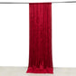 Red Crushed Velvet Backdrop Curtain – 5ft x 12ft Event Drape with Rod Pocket, Privacy Panel for Photo Booths & Events