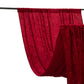Red Crushed Velvet Backdrop Curtain – 5ft x 12ft Event Drape with Rod Pocket, Privacy Panel for Photo Booths & Events