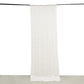 White Crushed Velvet Backdrop Curtain – 5ft x 12ft Event Drape with Rod Pocket, Privacy Panel for Photo Booths & Events