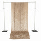 Beige Crushed Velvet Backdrop Curtain – 5ft x 14ft Event Drape with Rod Pocket, Privacy Panel for Ph