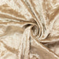 Beige Crushed Velvet Backdrop Curtain – 5ft x 14ft Event Drape with Rod Pocket, Privacy Panel for Ph