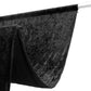 Black Crushed Velvet Backdrop Curtain – 5ft x 14ft Event Drape with Rod Pocket, Privacy Panel for Photo Booths & Events