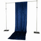 Navy Blue Crushed Velvet Backdrop Curtain – 5ft x 14ft Event Drape with Rod Pocket, Privacy Panel fo
