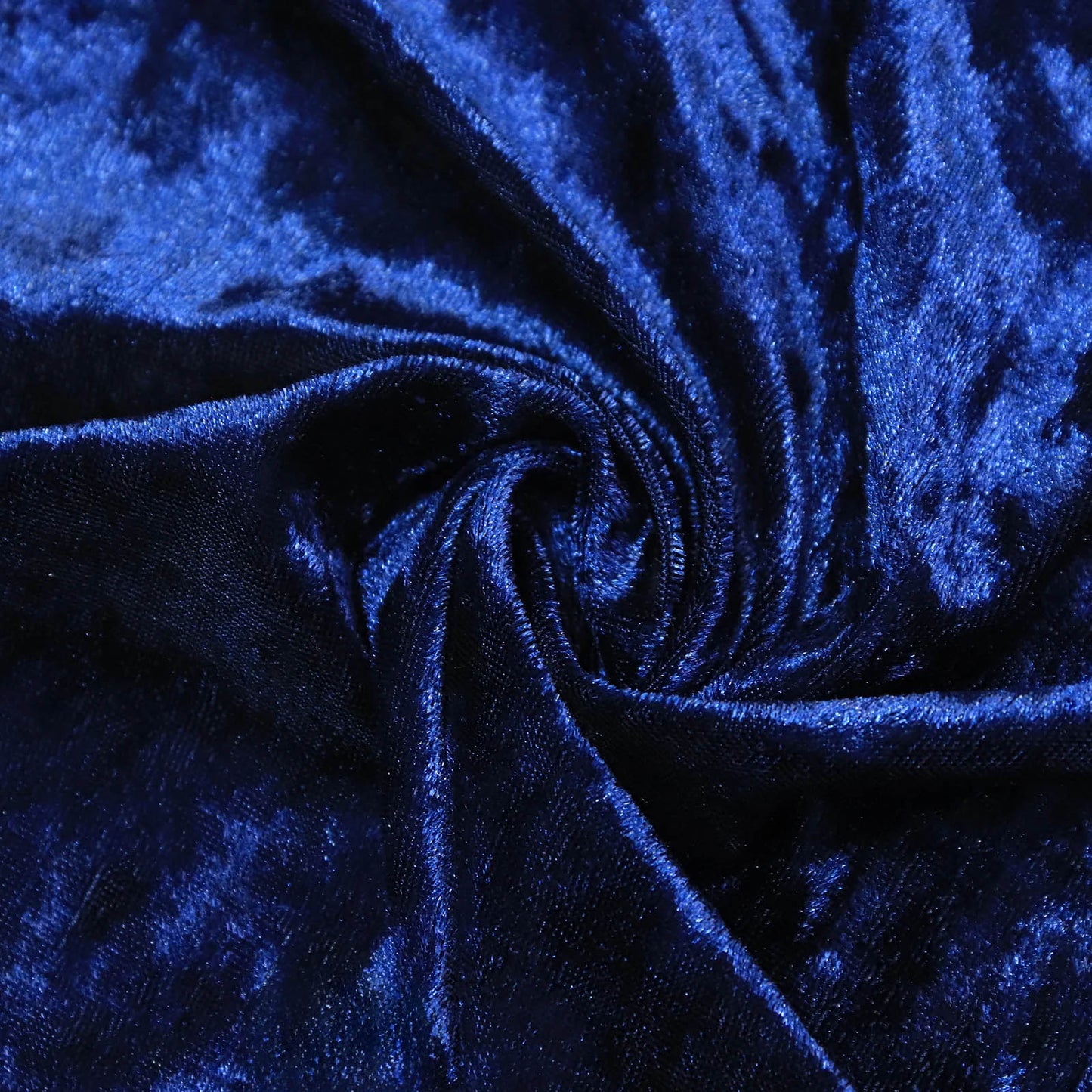Navy Blue Crushed Velvet Backdrop Curtain – 5ft x 14ft Event Drape with Rod Pocket, Privacy Panel fo