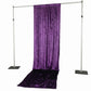 Purple Crushed Velvet Backdrop Curtain – 5ft x 14ft Event Drape with Rod Pocket, Privacy Panel for P